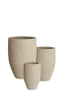 Light & Living Accessories Pot deco S/3 30x46+40x55+52x71 cm SIROLO sand House of Isabella UK