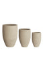 Light & Living Accessories Pot deco S/3 30x46+40x55+52x71 cm SIROLO sand House of Isabella UK