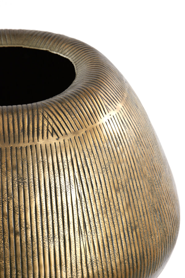 Light & Living Accessories Pot on base deco 44x124 cm MARIELLE gold House of Isabella UK