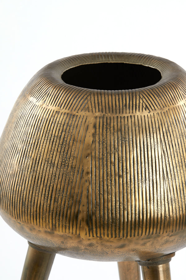 Light & Living Accessories Pot on base deco 44x124 cm MARIELLE gold House of Isabella UK