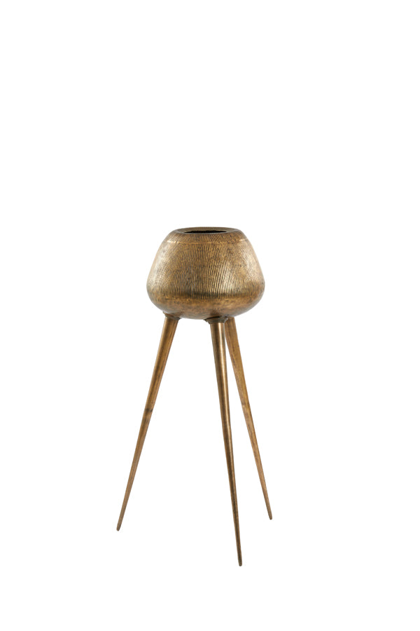 Light & Living Accessories Pot on base deco 44x124 cm MARIELLE gold House of Isabella UK