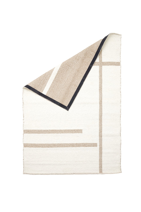 Light & Living Accessories Rug 230x160 cm BUKIT wool cream+jute natural House of Isabella UK