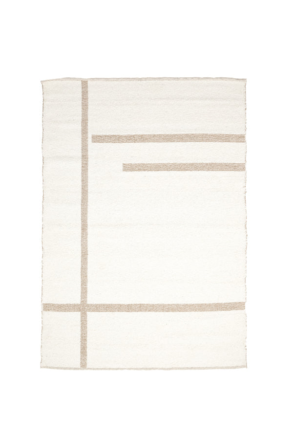 Light & Living Accessories Rug 230x160 cm BUKIT wool cream+jute natural House of Isabella UK