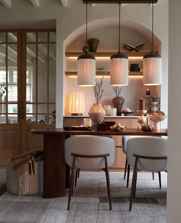 Light & Living Accessories Rug 300x200 cm ALMAO wool beige+dark brown House of Isabella UK