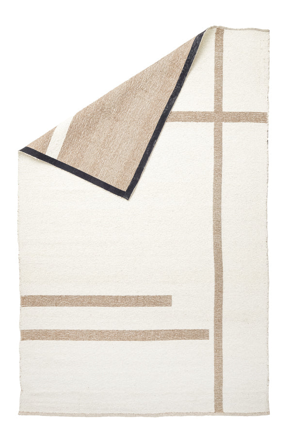 Light & Living Accessories Rug 300x200 cm BUKIT wool cream+jute natural House of Isabella UK