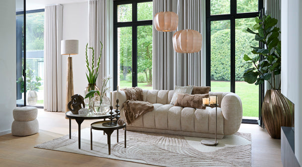 Light & Living Accessories Rug 300x200 cm LORIEL cream+sand House of Isabella UK