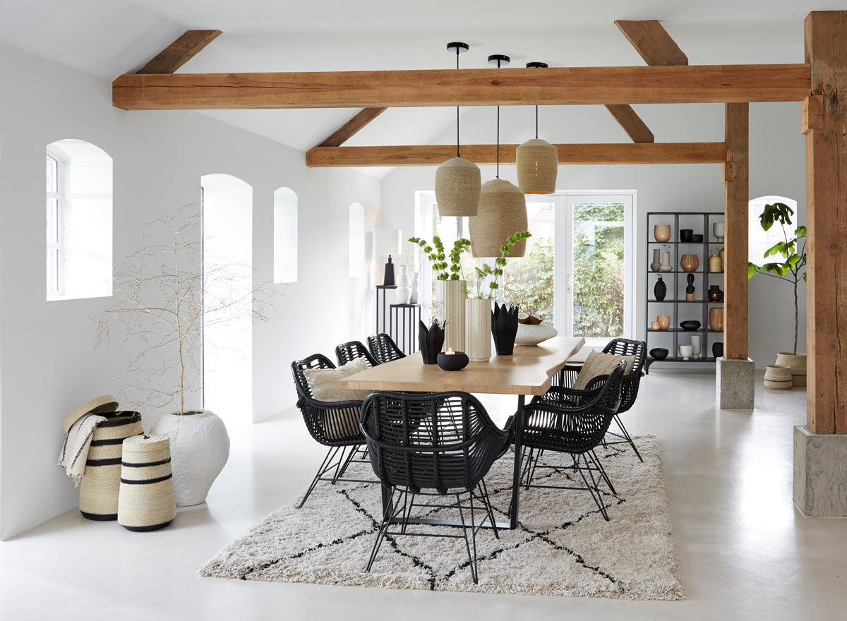 Light & Living Accessories Rug 300x200 cm XAMURI natural-black House of Isabella UK