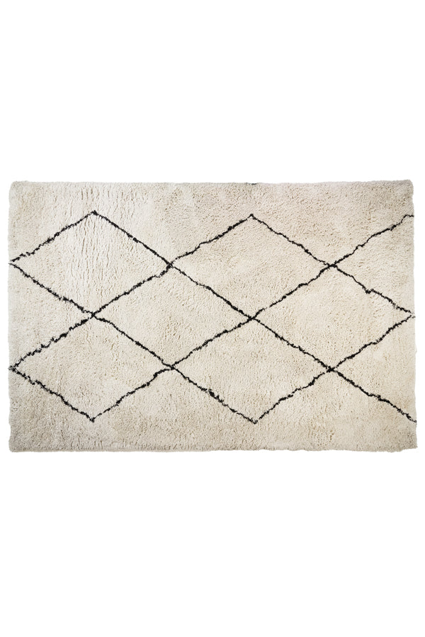 Light & Living Accessories Rug 300x200 cm XAMURI natural-black House of Isabella UK