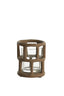 Light & Living Accessories Tealight 10x12 cm ALIMOS dark brown+glass House of Isabella UK