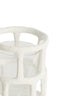 Light & Living Accessories Tealight 10x12 cm ALIMOS white+glass House of Isabella UK