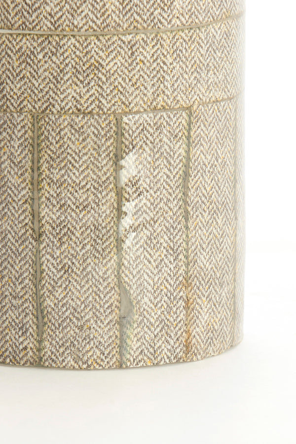 Light & Living Accessories Tealight 10x13 cm BOLJUN glass clear+grey House of Isabella UK