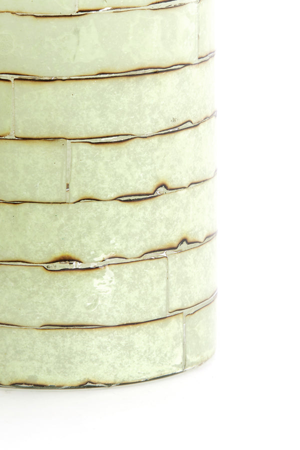 Light & Living Accessories Tealight 10x13 cm DRONERI glass clear+mint green House of Isabella UK