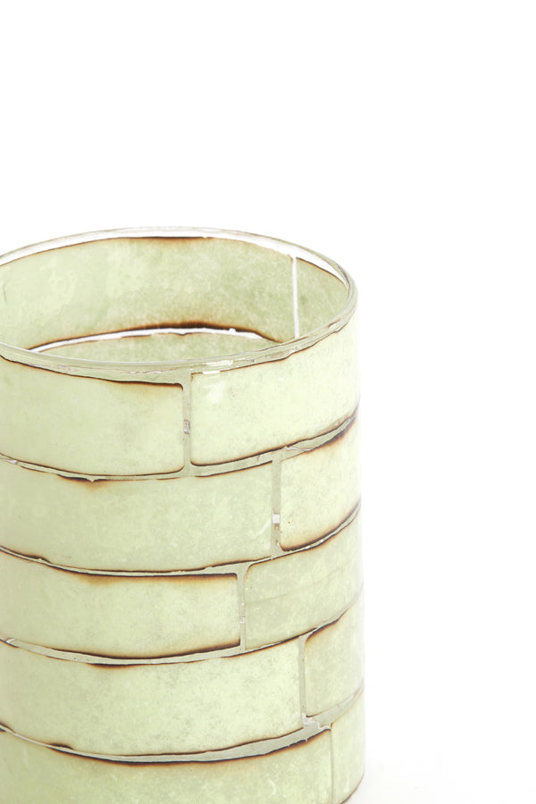 Light & Living Accessories Tealight 10x13 cm DRONERI glass clear+mint green House of Isabella UK
