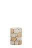 Light & Living Accessories Tealight 10x13 cm DRONERO glass clear+white+brown House of Isabella UK
