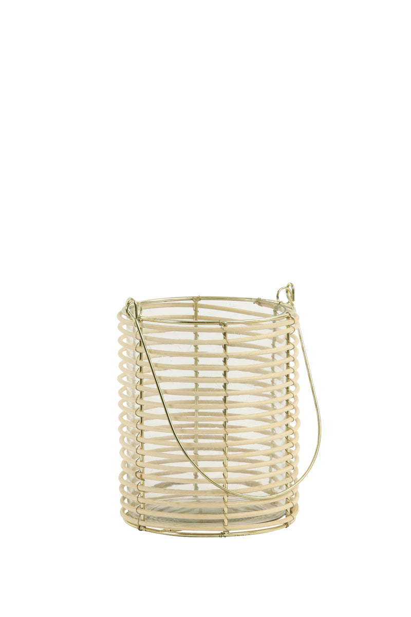 Light & Living Accessories Tealight 10x13 cm OSANA rattan natural House of Isabella UK