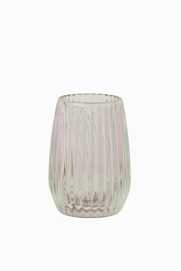 Light & Living Accessories Tealight 10x14 cm AIMEE glass lilac House of Isabella UK