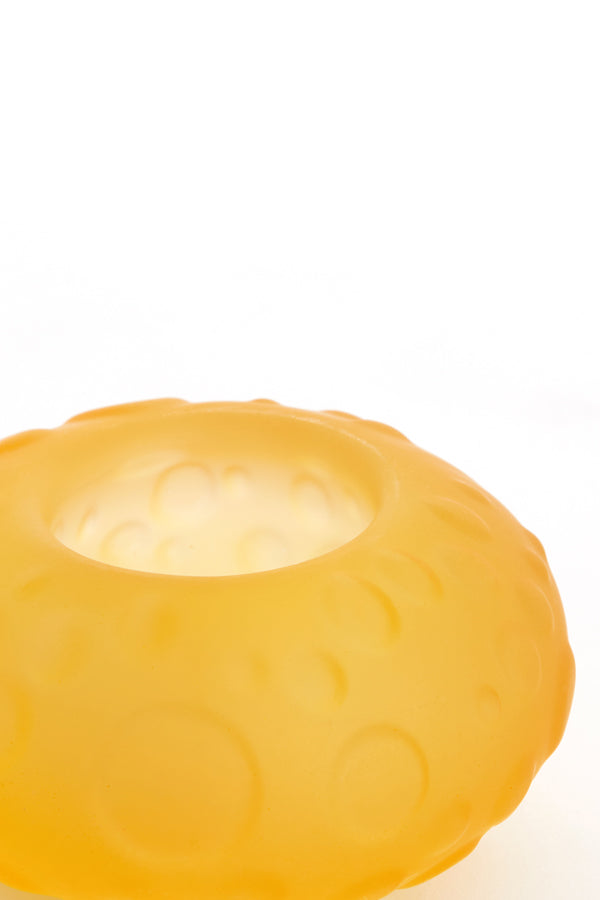 Light & Living Accessories Tealight 10x6 cm FINLEY glass matt ocher yellow House of Isabella UK
