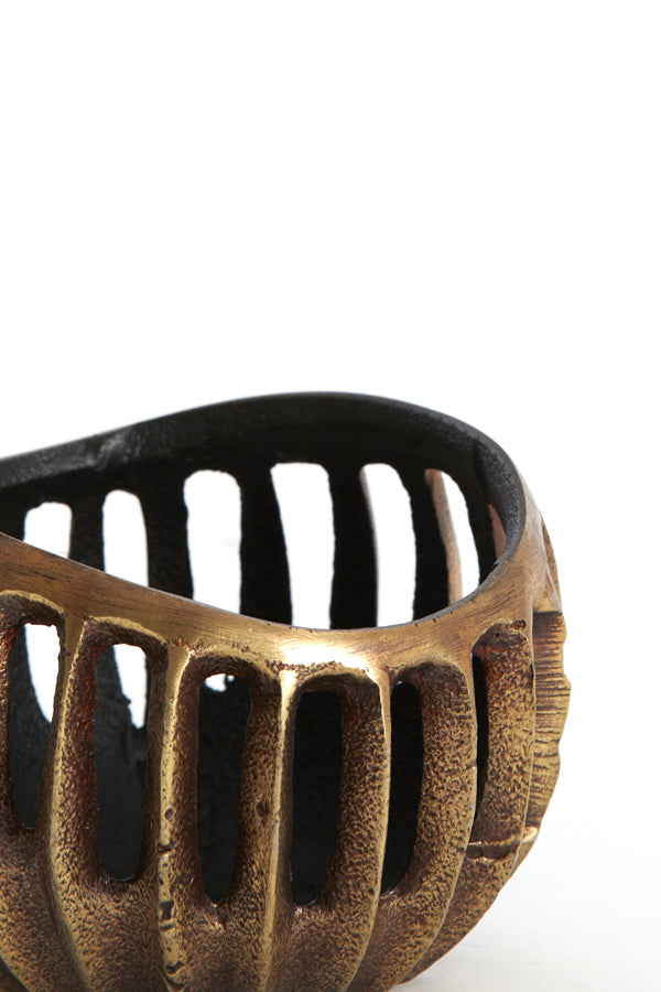 Light & Living Accessories Tealight 10x8 cm CHALCO antique bronze+black House of Isabella UK