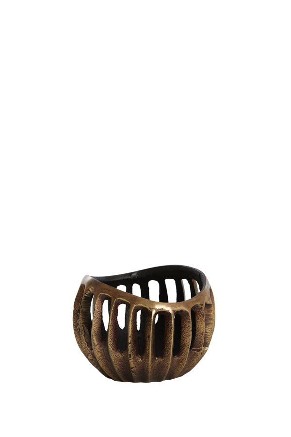Light & Living Accessories Tealight 10x8 cm CHALCO antique bronze+black House of Isabella UK