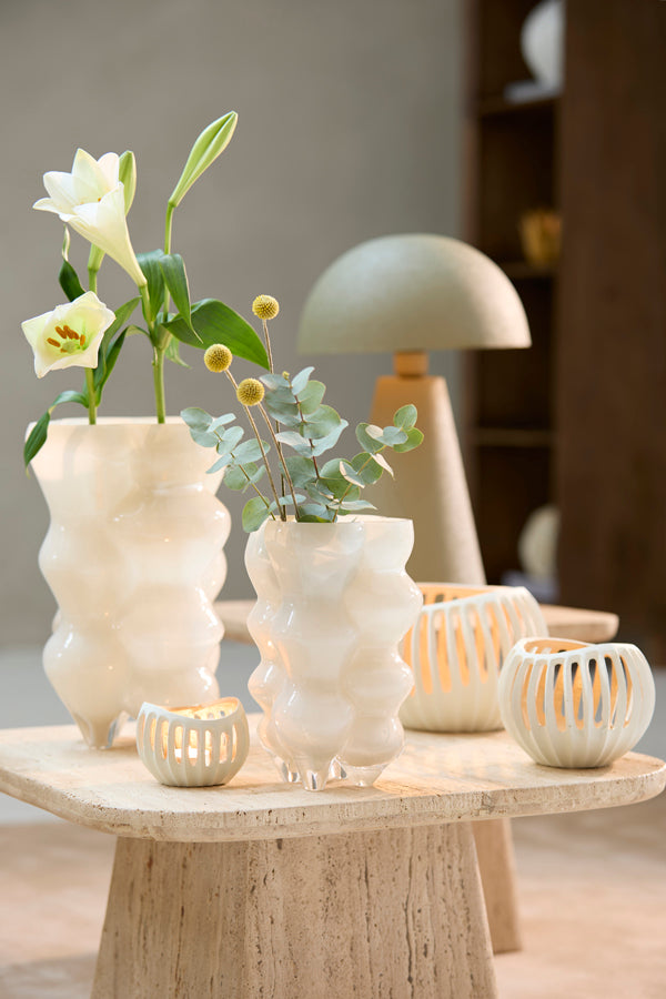 Light & Living Accessories Tealight 10x8 cm CHALCO cream+gold House of Isabella UK