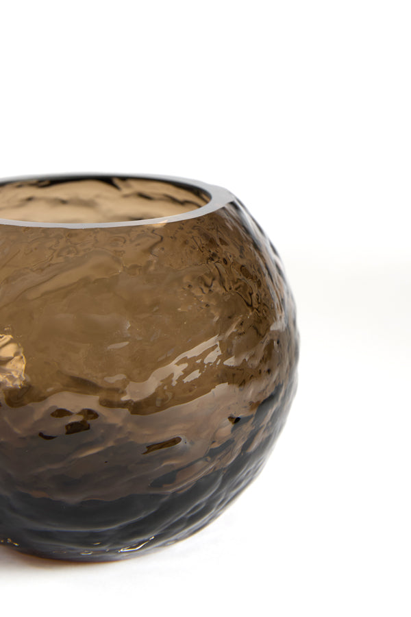 Light & Living Accessories Tealight 10x8 cm ECLAT glass dark brown House of Isabella UK