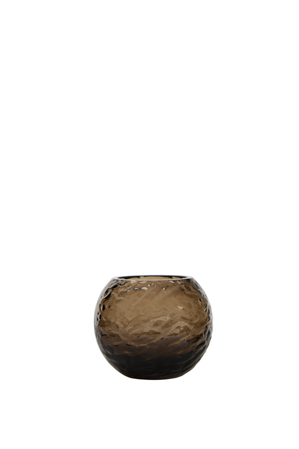 Light & Living Accessories Tealight 10x8 cm ECLAT glass dark brown House of Isabella UK