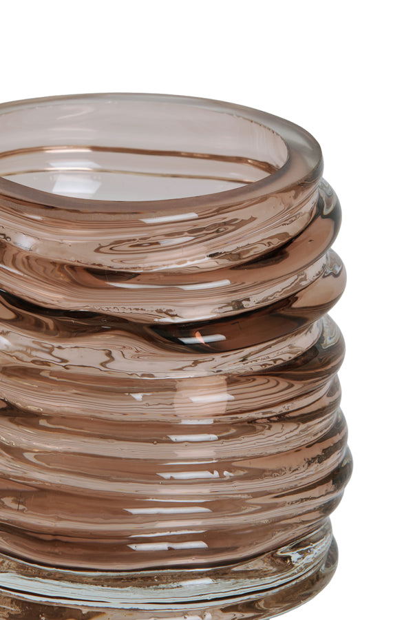 Light & Living Accessories Tealight 10x9 cm MILYAN glass brown House of Isabella UK