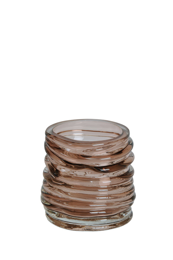 Light & Living Accessories Tealight 10x9 cm MILYAN glass brown House of Isabella UK