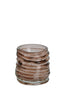 Light & Living Accessories Tealight 10x9 cm MILYAN glass brown House of Isabella UK