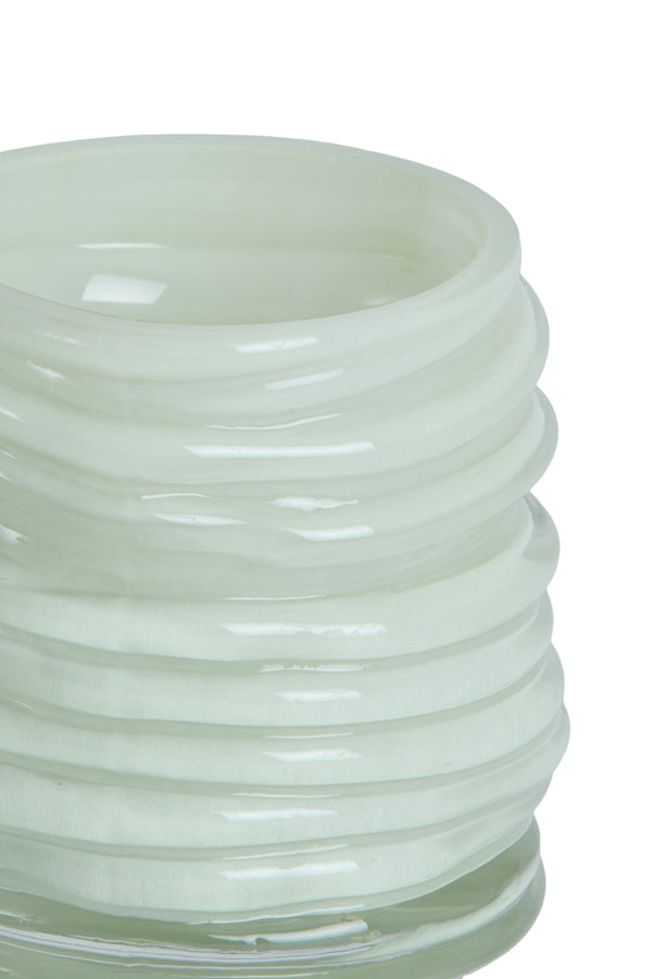 Light & Living Accessories Tealight 10x9 cm MILYAN glass milky mint House of Isabella UK
