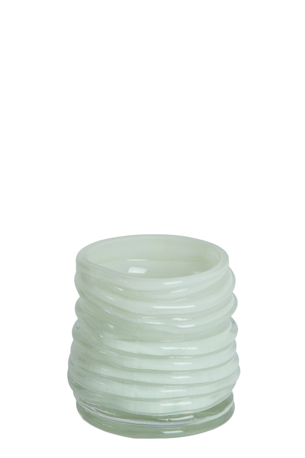 Light & Living Accessories Tealight 10x9 cm MILYAN glass milky mint House of Isabella UK