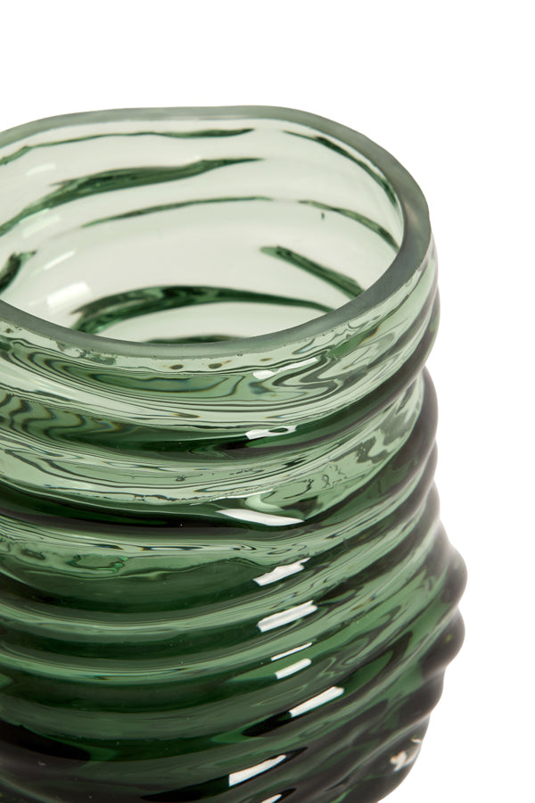 Light & Living Accessories Tealight 11,5x10,5 cm MILYAN glass green House of Isabella UK