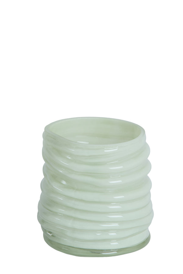 Light & Living Accessories Tealight 11,5x10,5 cm MILYAN glass milky mint House of Isabella UK