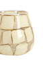 Light & Living Accessories Tealight 11x11 cm KUALA glass clear+cream House of Isabella UK