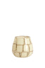Light & Living Accessories Tealight 11x11 cm KUALA glass clear+cream House of Isabella UK