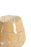 Light & Living Accessories Tealight 11x11 cm KUALA glass clear+terra House of Isabella UK
