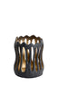 Light & Living Accessories Tealight 11x13 cm TIVOLI black+gold House of Isabella UK