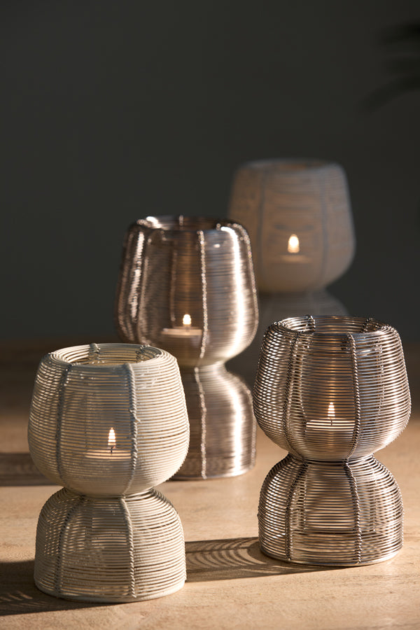 Light & Living Accessories Tealight 11x17 cm AROHA cream House of Isabella UK
