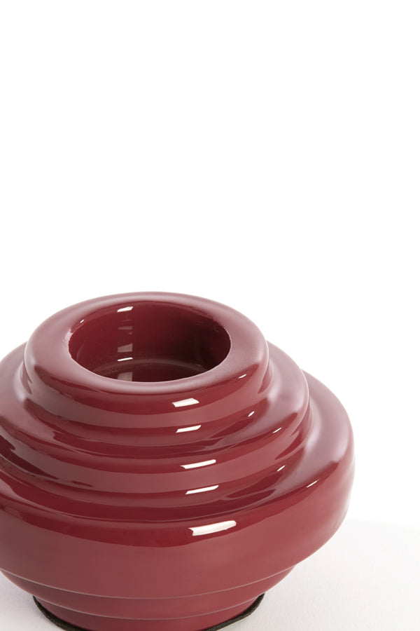 Light & Living Accessories Tealight 11x7,5 cm WANHATI shiny burgundy House of Isabella UK