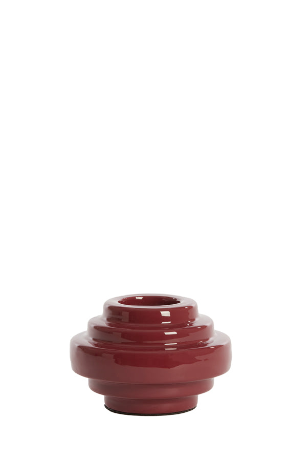Light & Living Accessories Tealight 11x7,5 cm WANHATI shiny burgundy House of Isabella UK