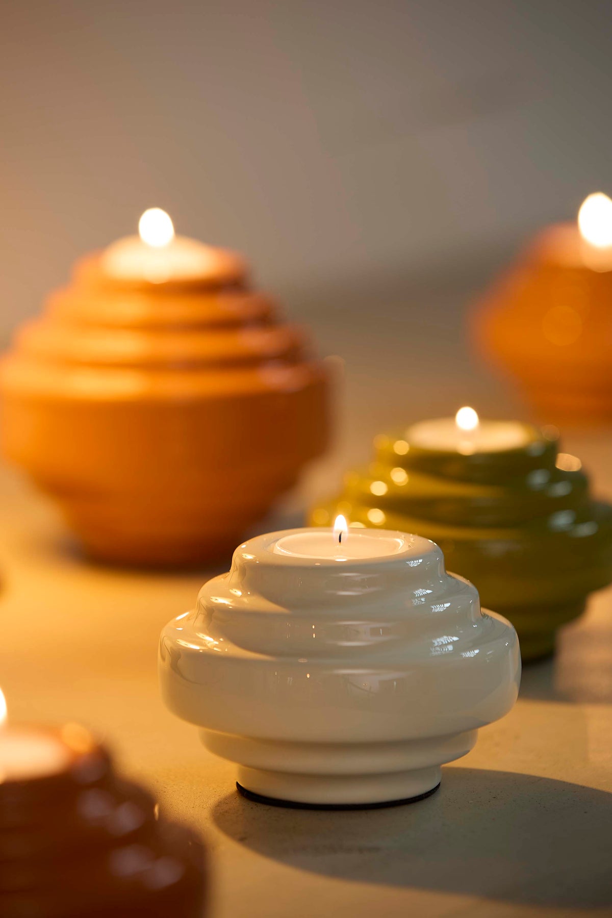Light & Living Accessories Tealight 11x7,5 cm WANHATI shiny cream House of Isabella UK