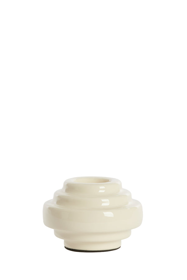 Light & Living Accessories Tealight 11x7,5 cm WANHATI shiny cream House of Isabella UK