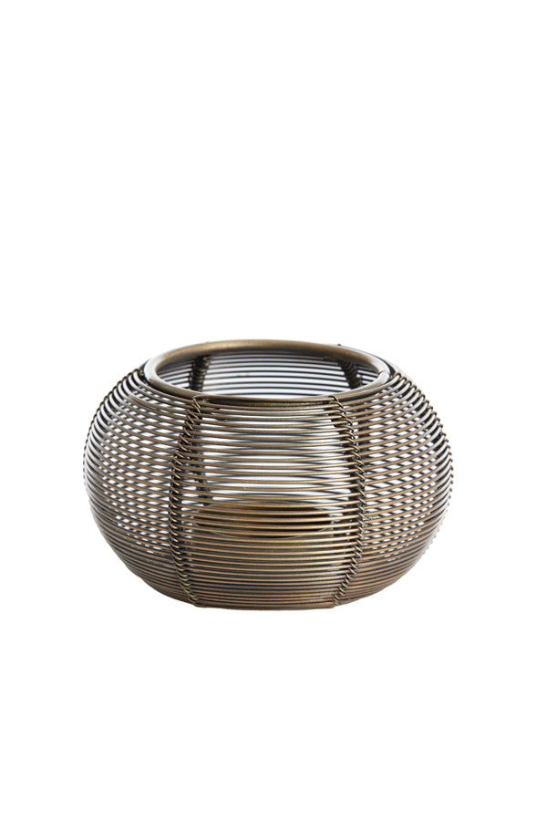 Light & Living Accessories Tealight 11x7 cm BIANO antique bronze House of Isabella UK