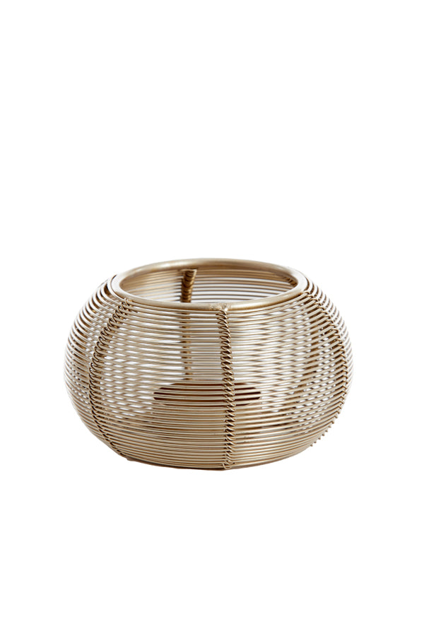 Light & Living Accessories Tealight 11x7 cm BIANO light gold House of Isabella UK