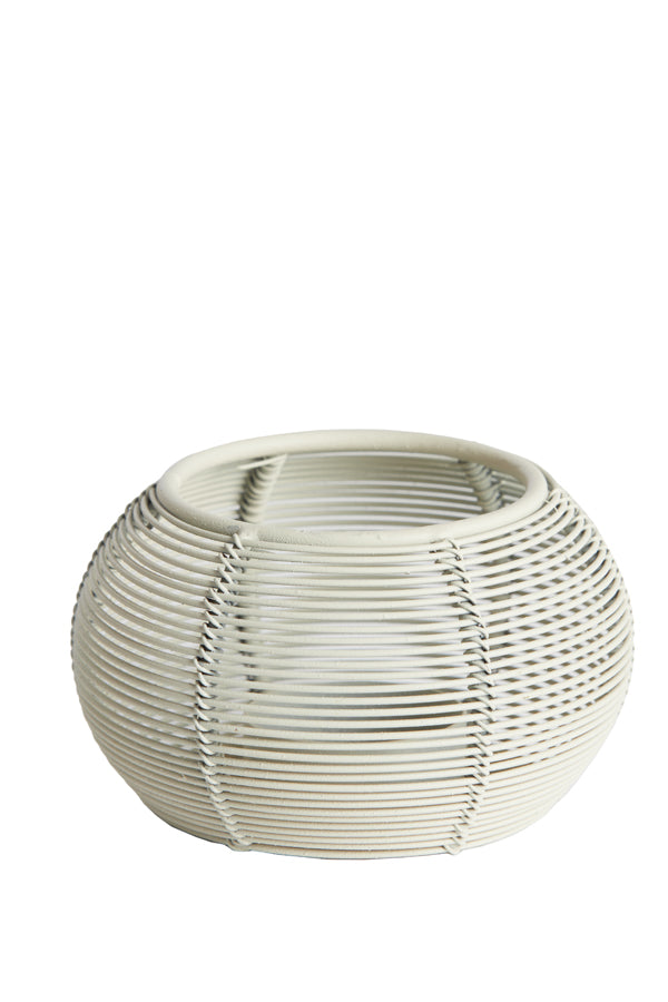 Light & Living Accessories Tealight 11x7 cm BIANO matt cream House of Isabella UK