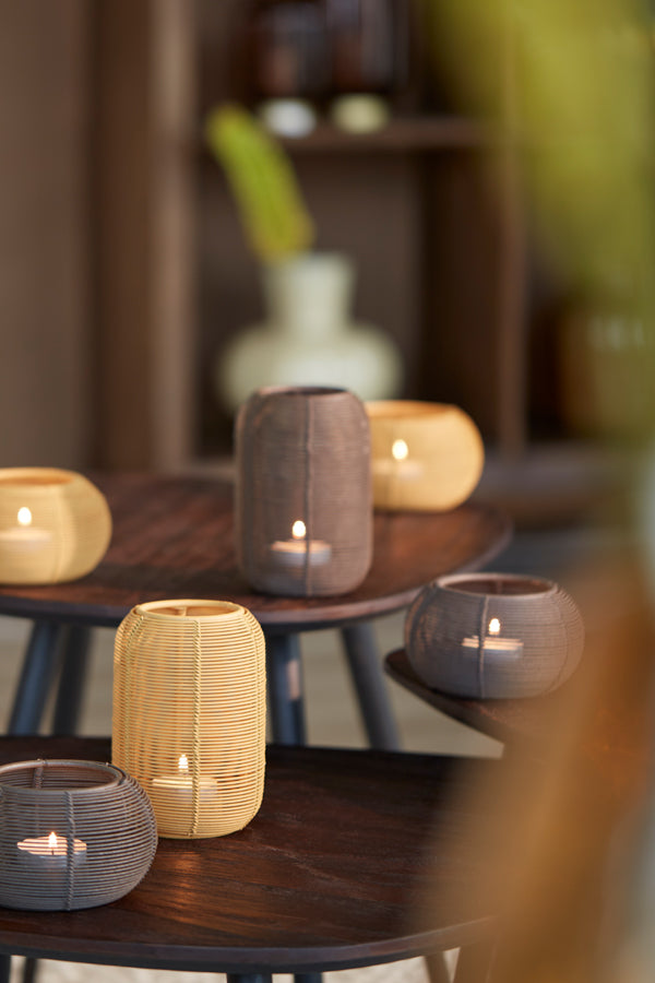 Light & Living Accessories Tealight 11x7 cm BIANO matt dark brown House of Isabella UK