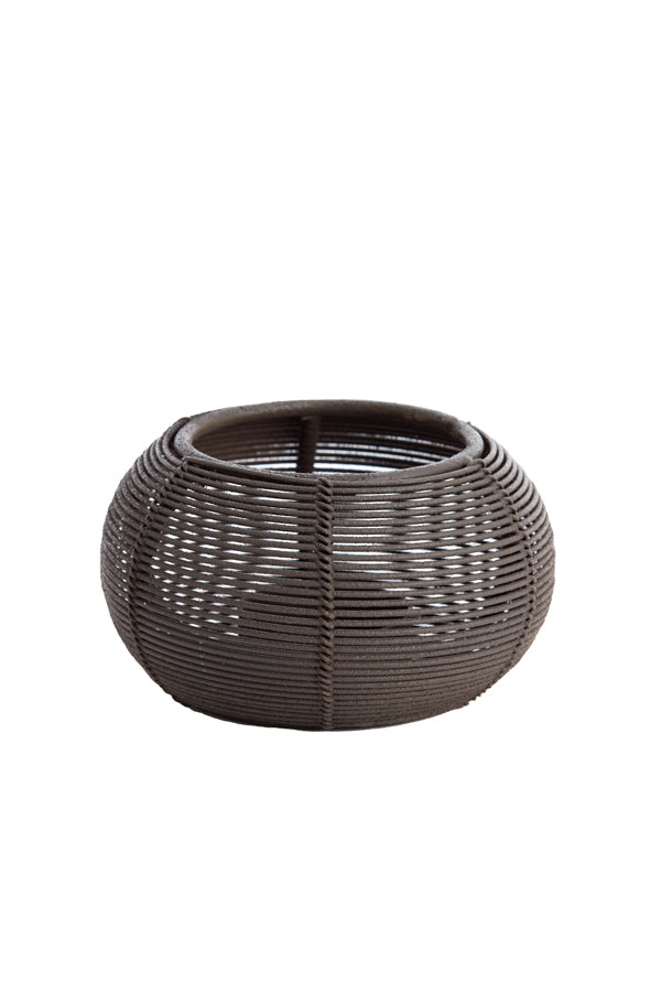 Light & Living Accessories Tealight 11x7 cm BIANO matt dark brown House of Isabella UK
