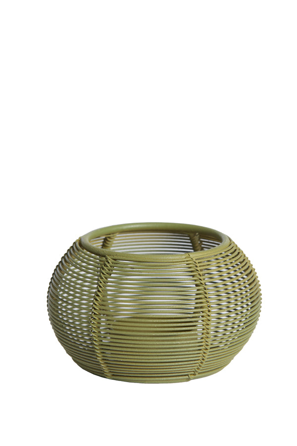 Light & Living Accessories Tealight 11x7 cm BIANO matt green House of Isabella UK
