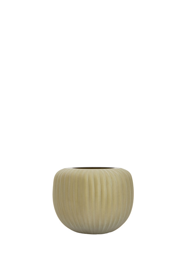 Light & Living Accessories Tealight 11x9 cm OPALINE glass matt olive green House of Isabella UK