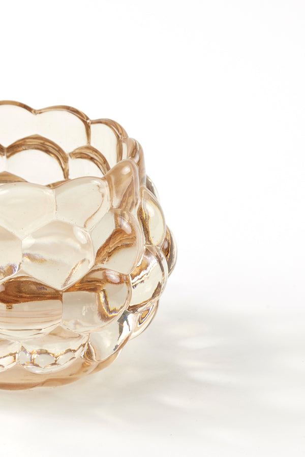 Light & Living Accessories Tealight 12,5x8,5 cm HAVANA glass light orange House of Isabella UK